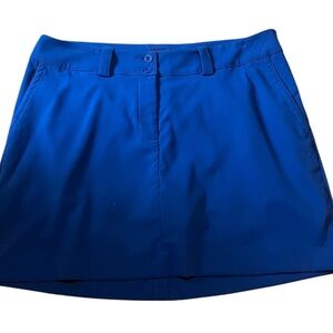 Nike Dri-FIT Skort (performance skirt with shorts underneath). Royal Blu
Size 12